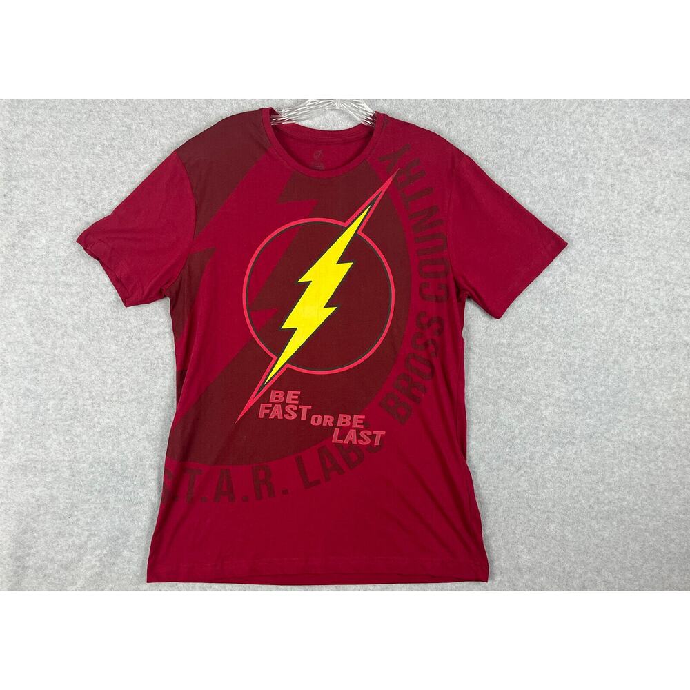 The‎ Flash T Shirt DC Comics Super Hero Graphic Tee Adult Men's